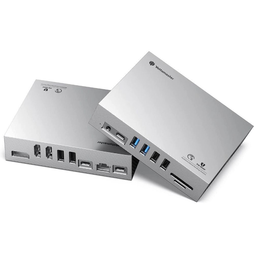 USB C Displaylink Docking Station for M1/M2 MacBook Pro/Air, 15 in 1 USB-C Dock